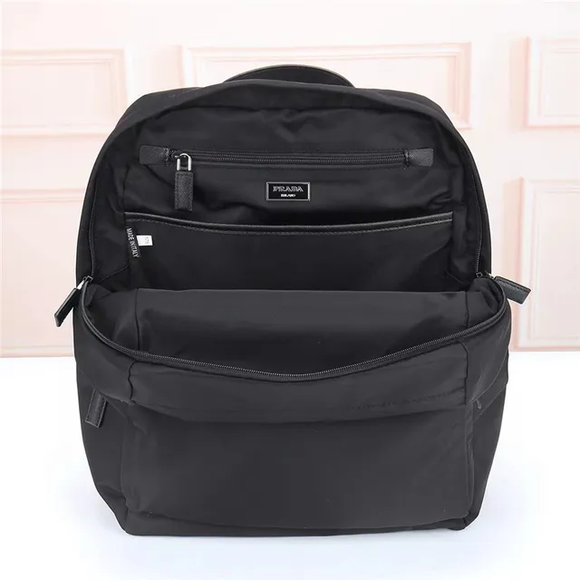 Prada Re-Edition Black Structured Nylon Casual Backpack 2