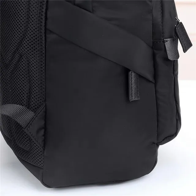 Prada Re-Edition Black Structured Nylon Casual Backpack 4