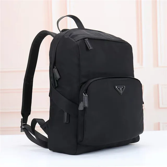 Prada Re-Edition Black Structured Nylon Casual Backpack 9