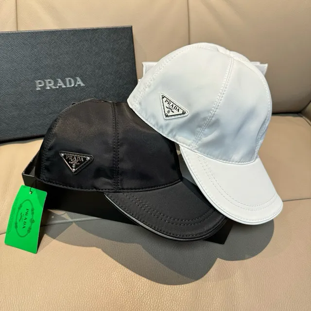 Prada Structured Black Baseball Cap 2