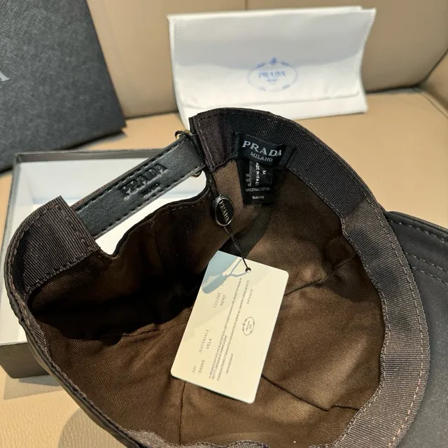Prada Structured Black Baseball Cap 3