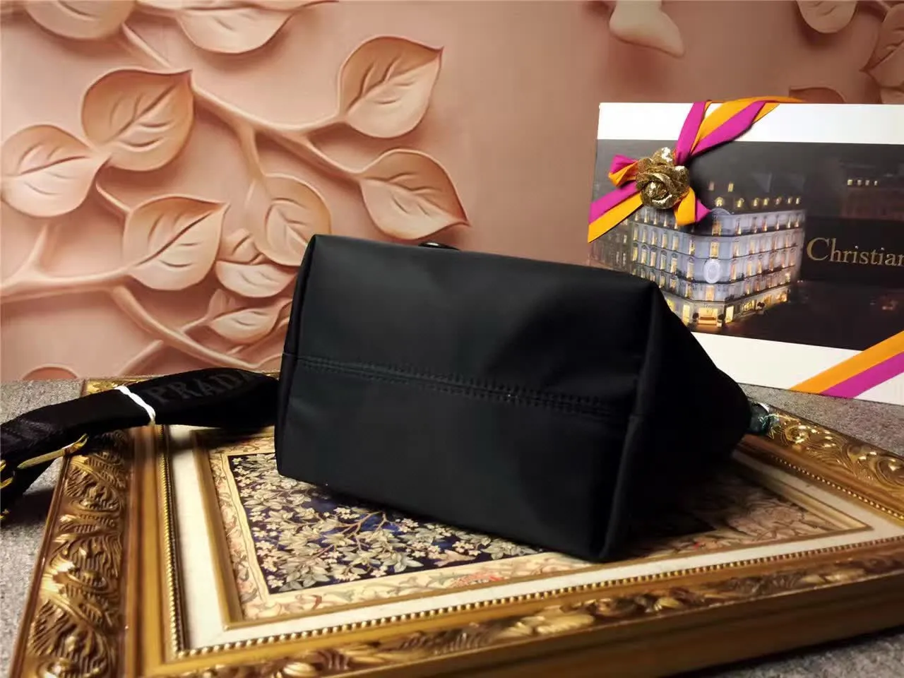 Prada Teddy Bear Black Nylon Tote Bag 6