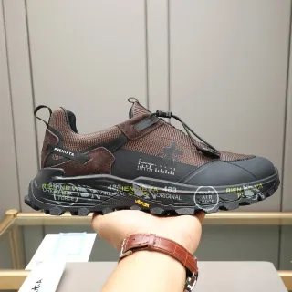 Premiata Rien Ne Va Plus Brown and Black Lifestyle Sneakers