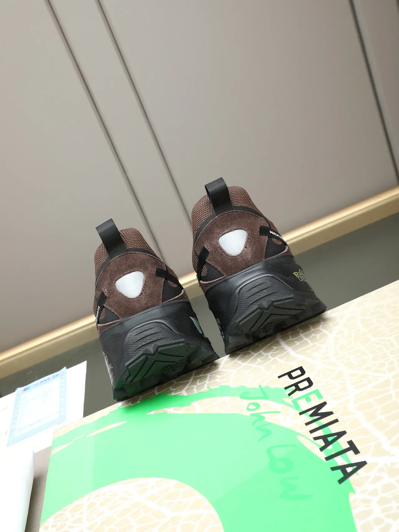 Premiata Rien Ne Va Plus Brown and Black Lifestyle Sneakers 3
