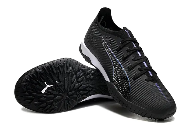 Puma Black White Low-Cut Synthetic Knit Upper Sneakers 4