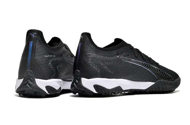 Puma Black White Low-Cut Synthetic Knit Upper Sneakers 5