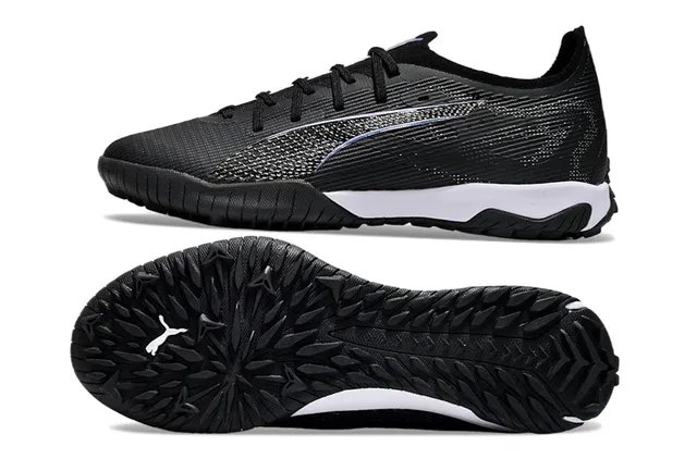 Puma Black White Low-Cut Synthetic Knit Upper Sneakers 6