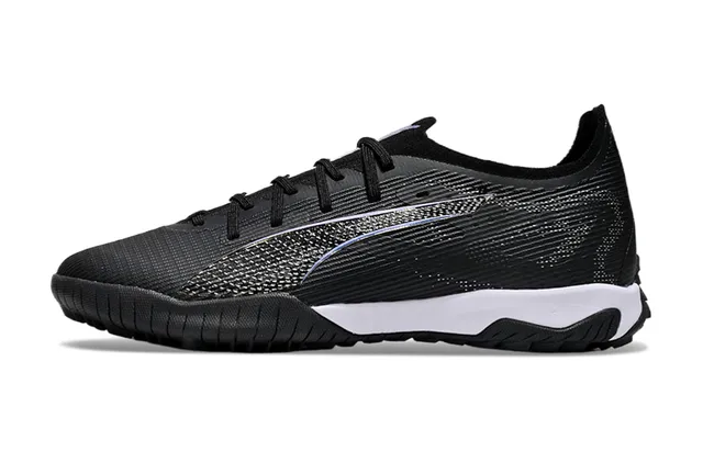 Puma Black White Low-Cut Synthetic Knit Upper Sneakers 7