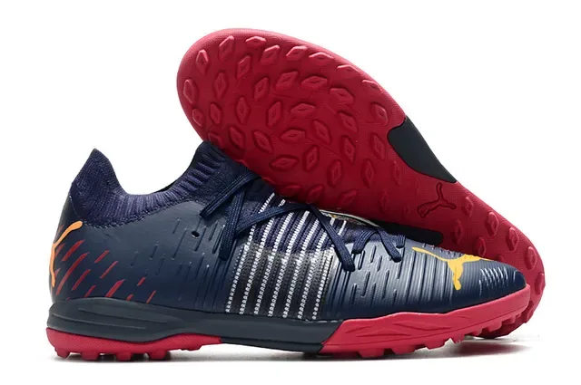Puma Future Z bleu rose col de chaussette tricotée superpositions synthétiques texturées sneakers 9