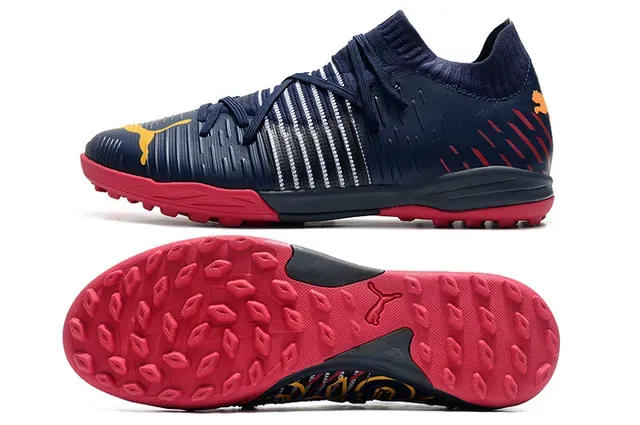 Puma Future Z bleu rose col de chaussette tricotée superpositions synthétiques texturées sneakers 23