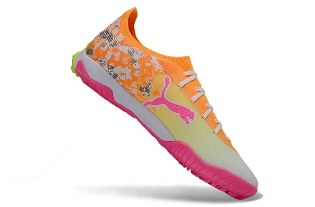 Puma Future Z Pink Orange Low-Cut Knit-Synthetic Upper Sneakers 2