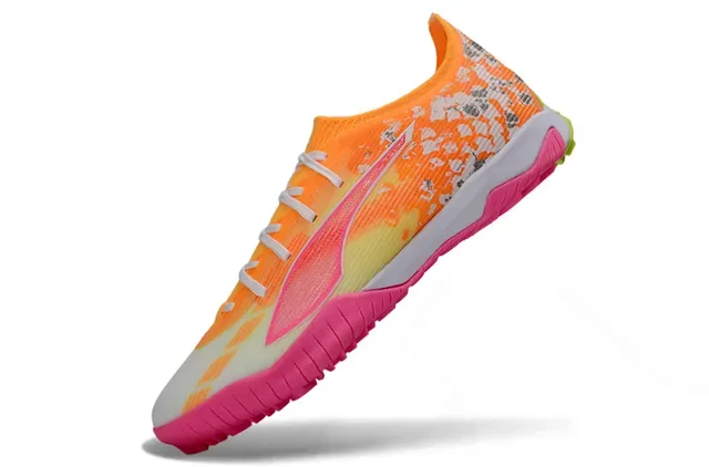 Puma Future Z Pink Orange Low-Cut Knit-Synthetic Upper Sneakers 3