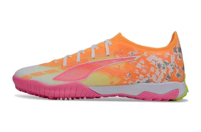 Puma Future Z Pink Orange Low-Cut Knit-Synthetic Upper Sneakers 7