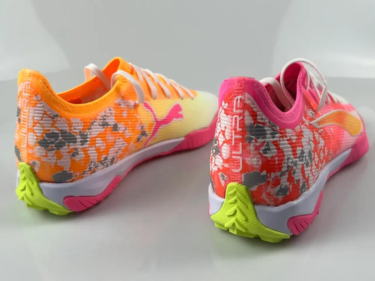 Puma Future Z Pink Orange Low-Cut Knit-Synthetic Upper Sneakers 8