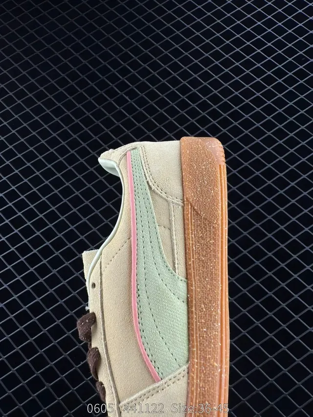 Puma Palermo Beige Green Pink sneakers lifestyle 3