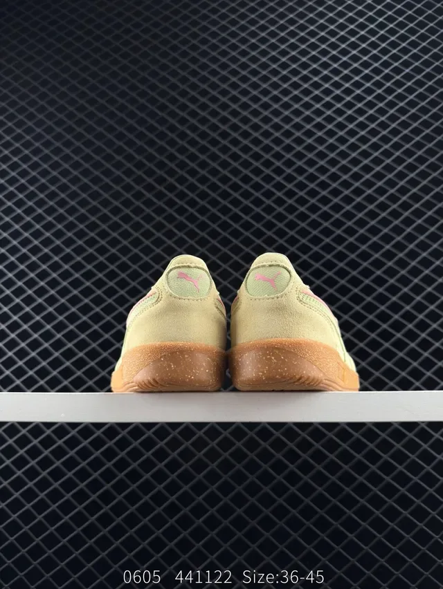 Puma Palermo Beige Green Pink sneakers lifestyle 4