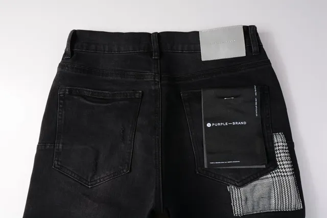 Purple Brand Distressed Black Washed Denim Shorts 6