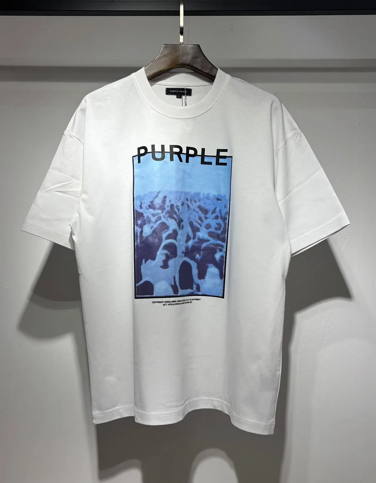 Purple Brand Graphic Print Oversized T-Shirt 6