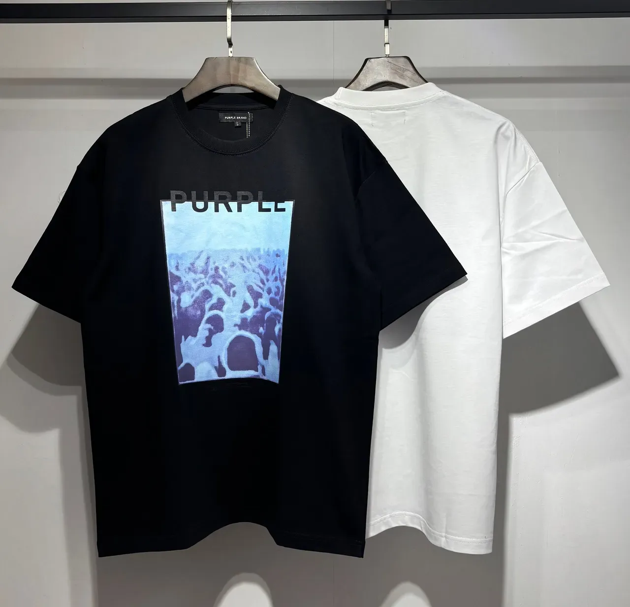 Purple Brand Graphic Print Oversized T-Shirt 7