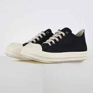 Rick Owens DRKSHDW Geobasket Black Canvas Platform Lifestyle Sneakers