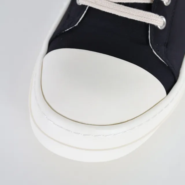 Rick Owens DRKSHDW Geobasket Black Canvas Platform Lifestyle Sneakers 5
