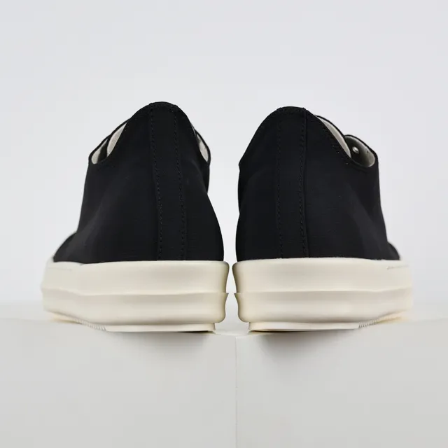 Rick Owens DRKSHDW Geobasket Black Canvas Platform Lifestyle Sneakers 8