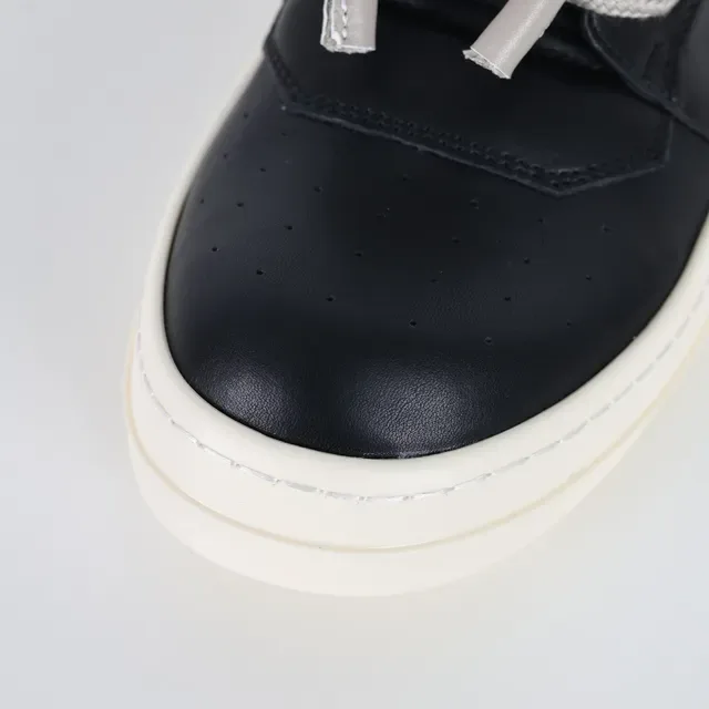 Rick Owens Geobasket High Black and Cream Lifestyle Sneakers 5