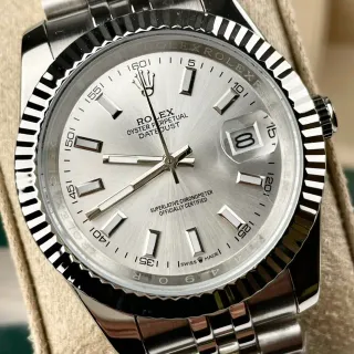 Rolex Datejust Stainless Steel Silver Dial Mechanical Watch