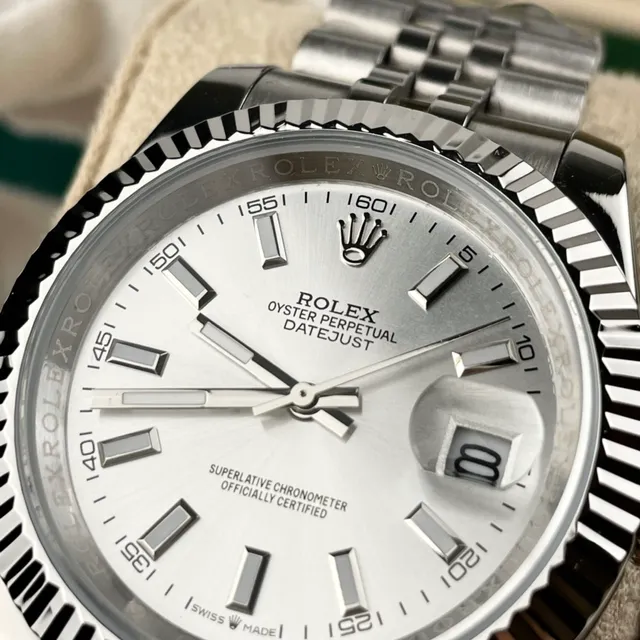 Rolex Datejust Stainless Steel Silver Dial Mechanical Watch 6