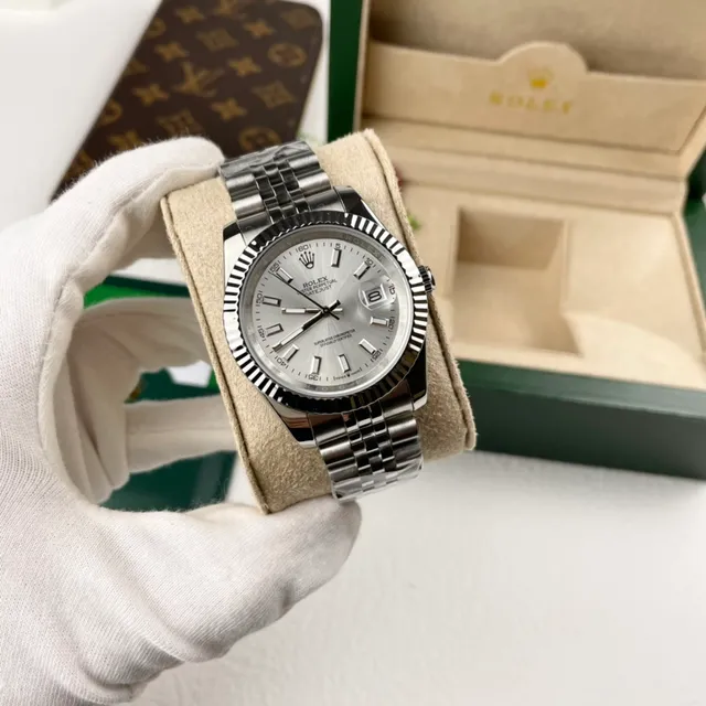 Rolex Datejust Stainless Steel Silver Dial Mechanical Watch 8