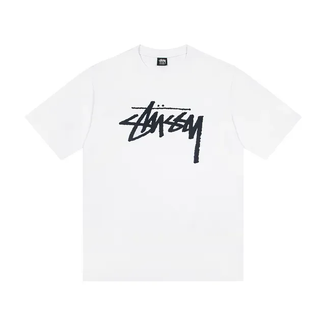 Stussy Stock Logo ग्राफिक टी-शर्ट 3