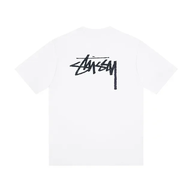 Stussy Stock Logo ग्राफिक टी-शर्ट 4