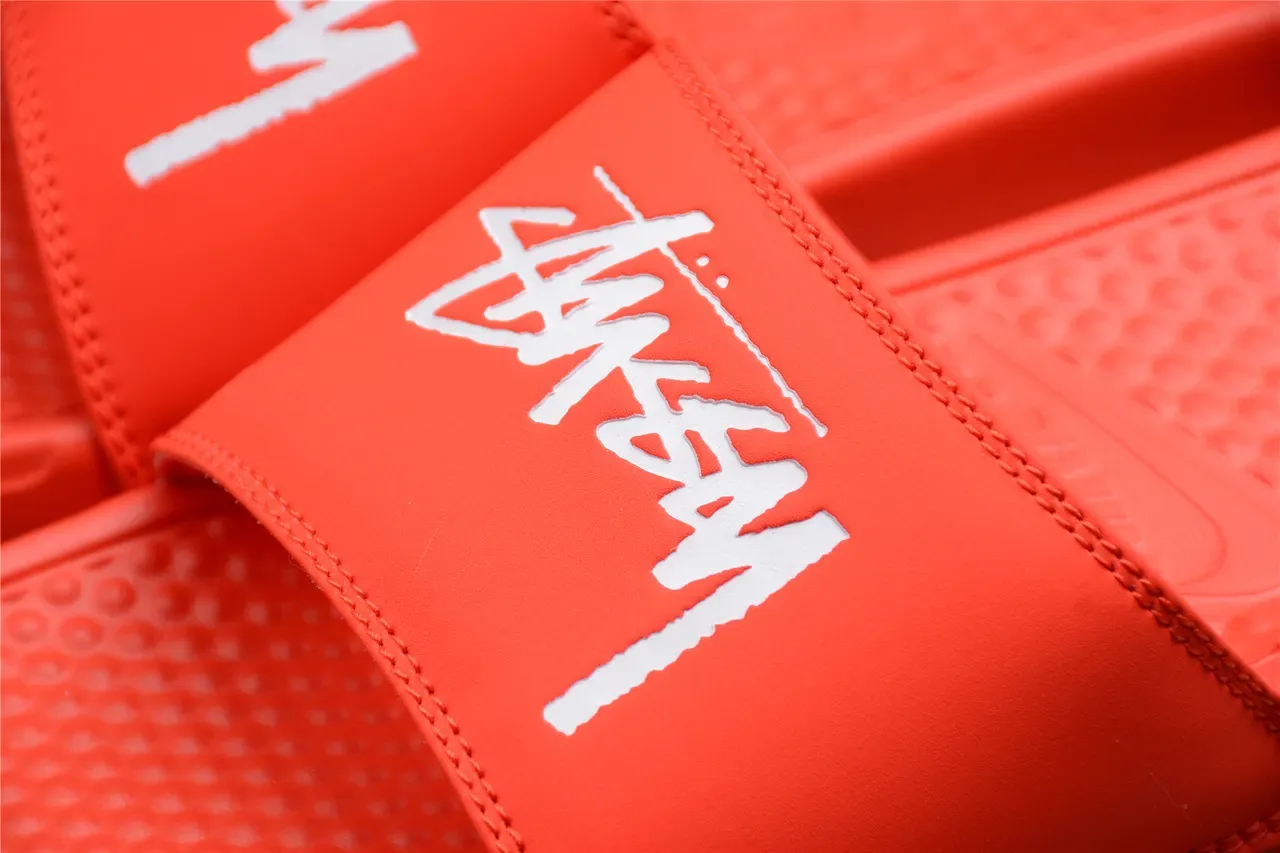 Stussy x Nike Benassi Slide Sandálias Laranja 11
