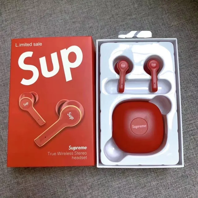Supreme TWS-L3 Rouge Or Finition Mate Bord Accent TWS Écouteurs 5