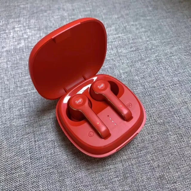 Supreme TWS-L3 Rouge Or Finition Mate Bord Accent TWS Écouteurs 6