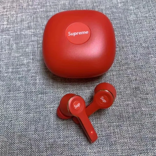 Supreme TWS-L3 Rouge Or Finition Mate Bord Accent TWS Écouteurs 8