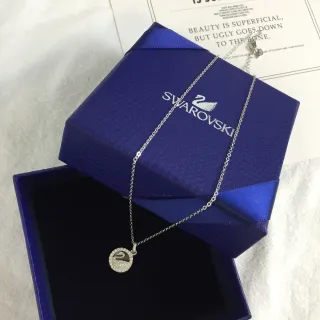 Swarovski Swan Crystal Pavé Pendant Necklace