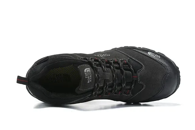 The North Face Black Gray Suede And Mesh Upper Aggressive Multi-Directional Tread Sneakers 6