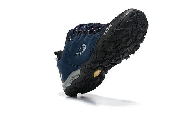 The North Face Black Gray Suede And Mesh Upper Aggressive Multi-Directional Tread Sneakers 12