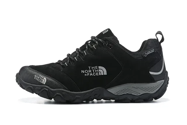 The North Face Black Gray Suede And Mesh Upper Aggressive Multi-Directional Tread Sneakers 16
