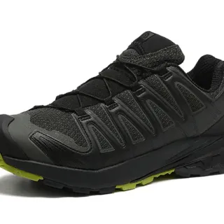 The North Face Black Green Technical Trail Silhouette Mesh And Synthetic Upper Running Shoes