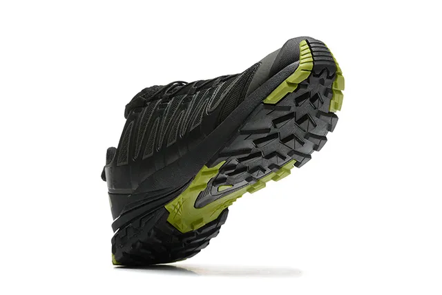 The North Face Black Green Technical Trail Silhouette Mesh And Synthetic Upper Running Shoes 17