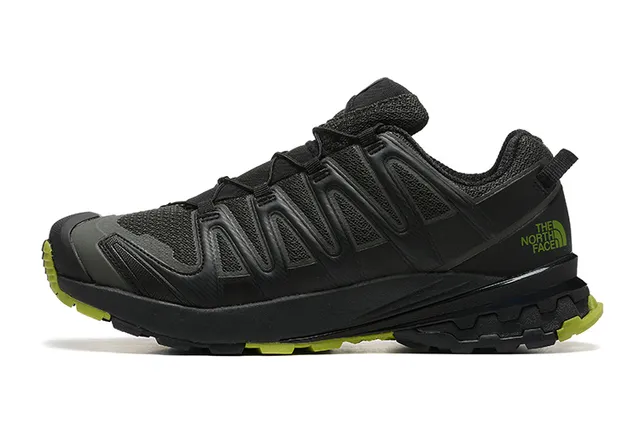 The North Face Black Green Technical Trail Silhouette Mesh And Synthetic Upper Running Shoes 21