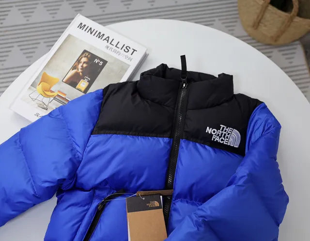 The North Face Green Black Quilted Puffer Contrast Yoke Down Jacket 14