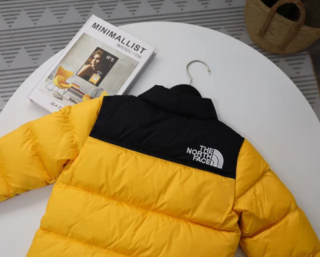 The North Face Green Black Quilted Puffer Contrast Yoke Down Jacket 22