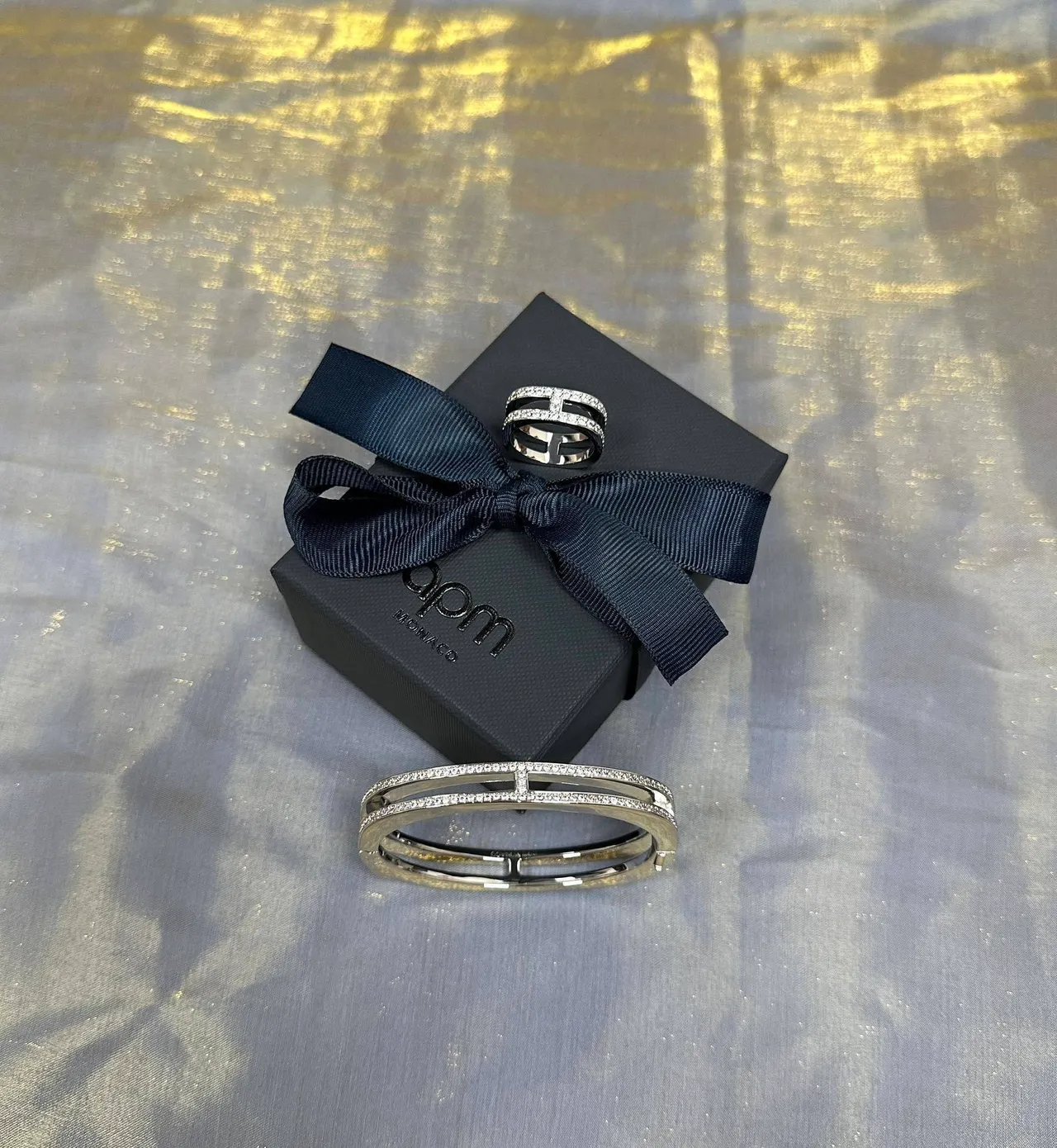 Tiffany & Co. HardWear Pulsera Doble Barra Pavé Hinged 6