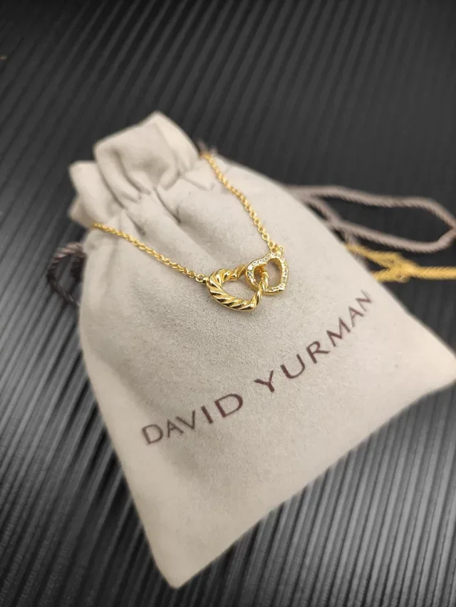 Tiffany & Co. Return to Tiffany Interlocking Hearts Gold Necklace 6
