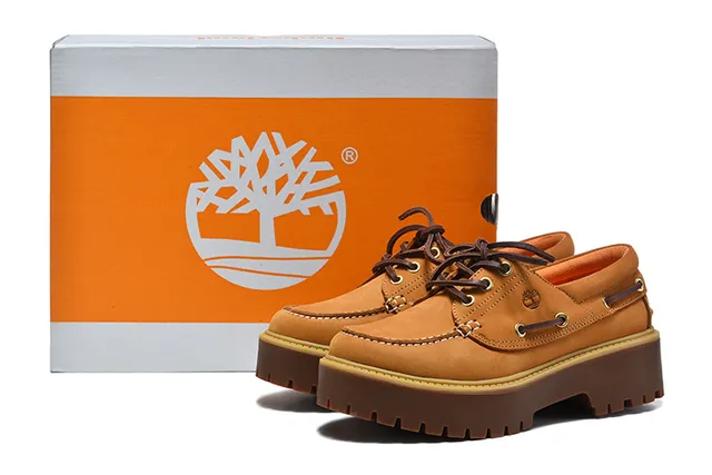 Timberland Burgundy Brown Moc-Toe Stitching Metal D-Ring Eyelets Boat Shoes 2