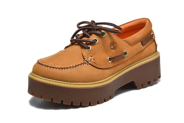 Timberland Burgundy Brown Moc-Toe Stitching Metal D-Ring Eyelets Boat Shoes 4
