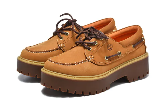 Timberland Burgundy Brown Moc-Toe Stitching Metal D-Ring Eyelets Boat Shoes 5